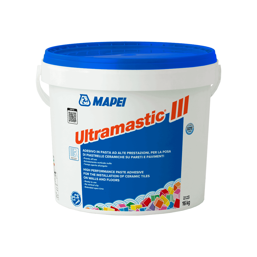 Mapei Ultramastic III burkolat ragasztó 5kg fehér termék fő termékképe