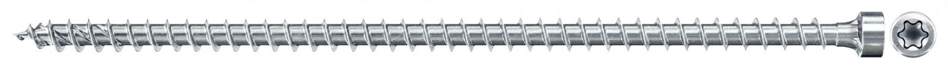 Fischer FPF II CHTF 6.0 x 200 BC 100 hengeres fejű, kékre horganyzott, végigmenetes szerkezetépítő csavar TX behajtással, 100 db/csomag termék fő termékképe