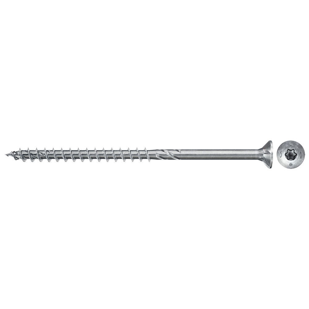Fischer FPF II CTP 5.0 x 45 BC 500 süllyesztett fejű, kékre horganyzott forgácslapcsavar részmenettel, TX behajtással, 500 db/csomag termék fő termékképe