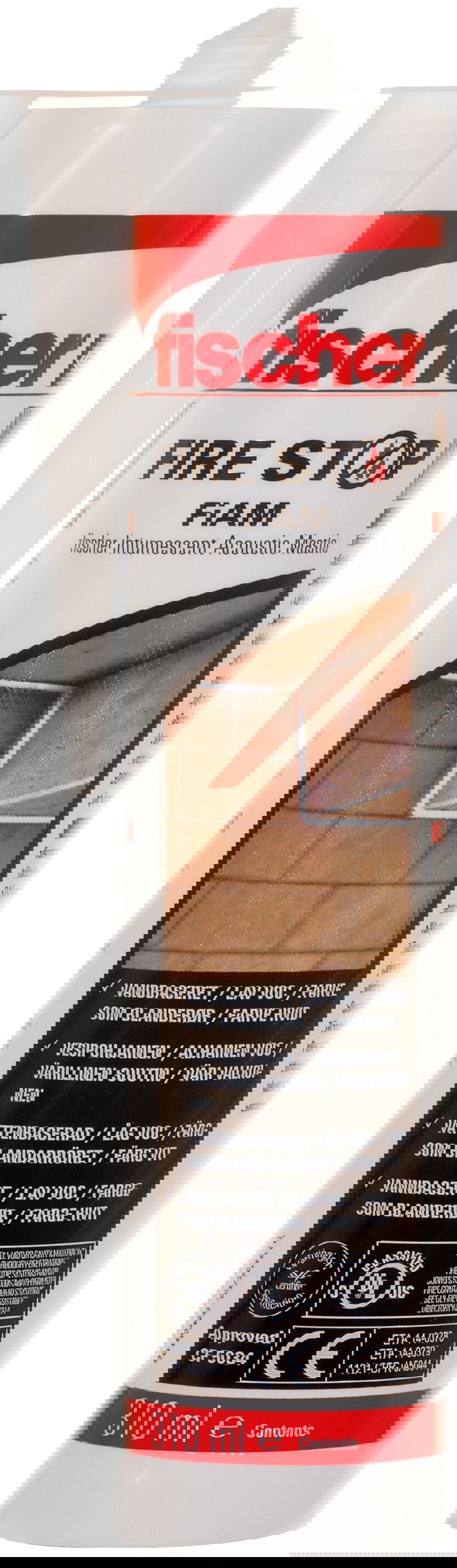 Fischer FiAM rugalmas tűzálló akusztikus paszta (DE/EN/FR/IT), 310 ml termék fő termékképe