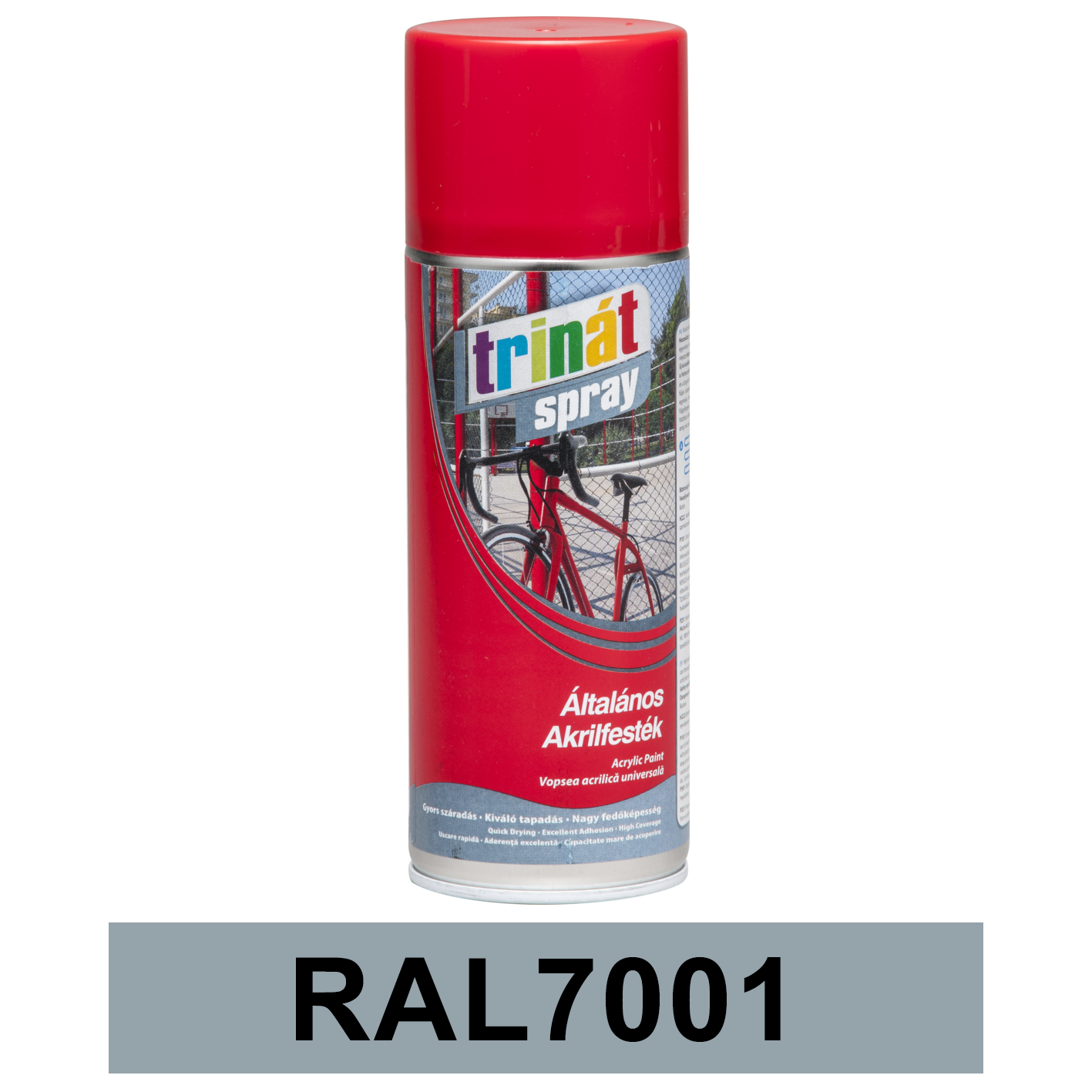 Trinát Általános akrilfesték spray, RAL7001, 400 ml termék fő termékképe